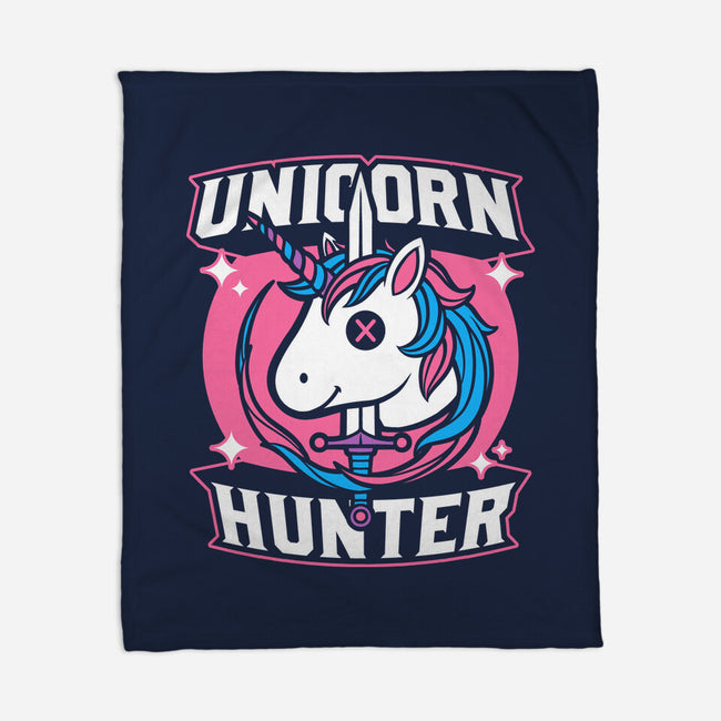 Unicorn Hunter-None-Fleece-Blanket-Studio Mootant