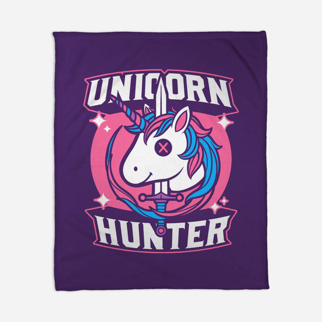 Unicorn Hunter-None-Fleece-Blanket-Studio Mootant