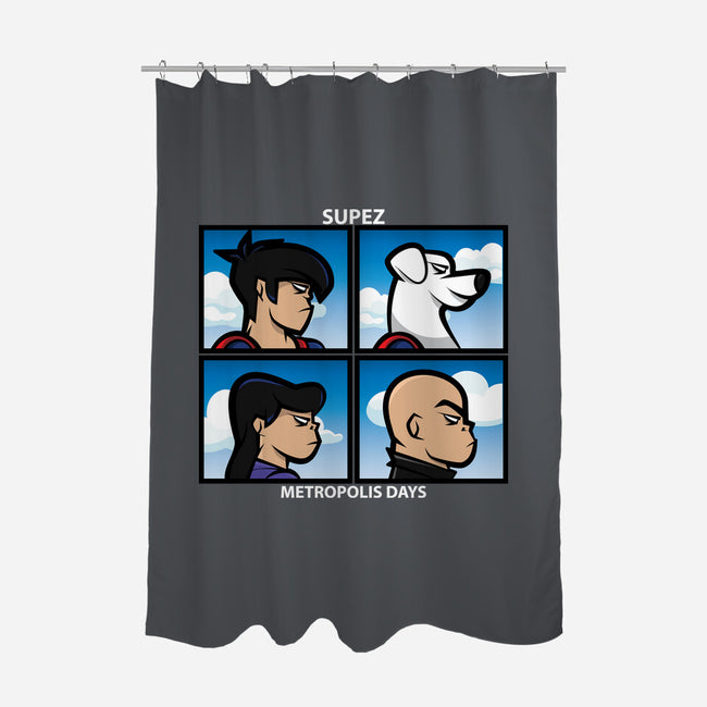 Metropolis Days-None-Polyester-Shower Curtain-jrberger
