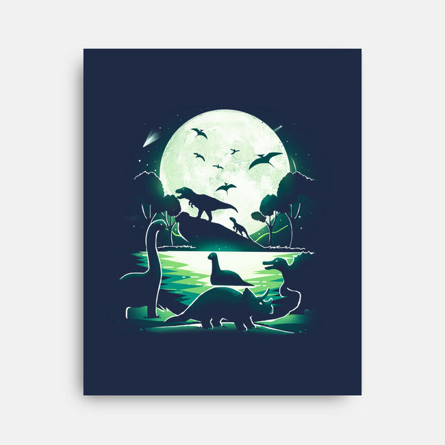 Jurassic Dinosaurs-None-Stretched-Canvas-Vallina84