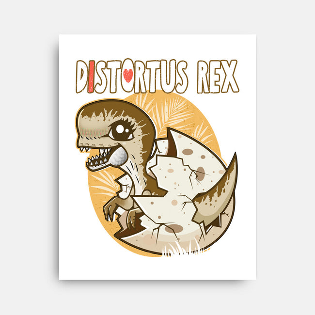 I Heart Distortus Rex-None-Stretched-Canvas-palmstreet