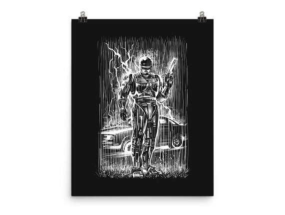 Cop Under The Rain