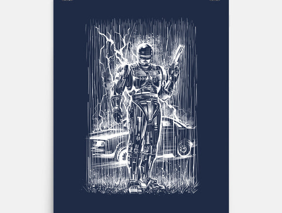 Cop Under The Rain