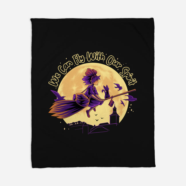 Fly With Our Spirit-None-Fleece-Blanket-rmatix