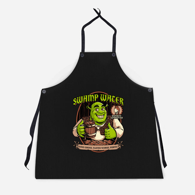 Green Ogre Drink-Unisex-Kitchen-Apron-Studio Mootant