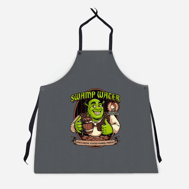 Green Ogre Drink-Unisex-Kitchen-Apron-Studio Mootant