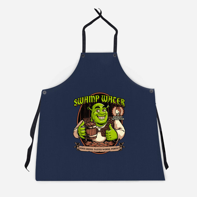 Green Ogre Drink-Unisex-Kitchen-Apron-Studio Mootant
