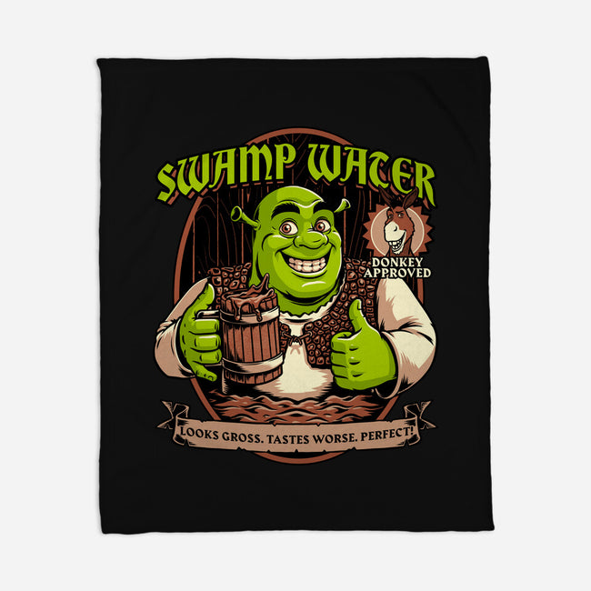 Green Ogre Drink-None-Fleece-Blanket-Studio Mootant