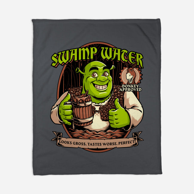 Green Ogre Drink-None-Fleece-Blanket-Studio Mootant