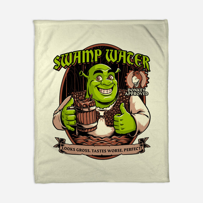 Green Ogre Drink-None-Fleece-Blanket-Studio Mootant