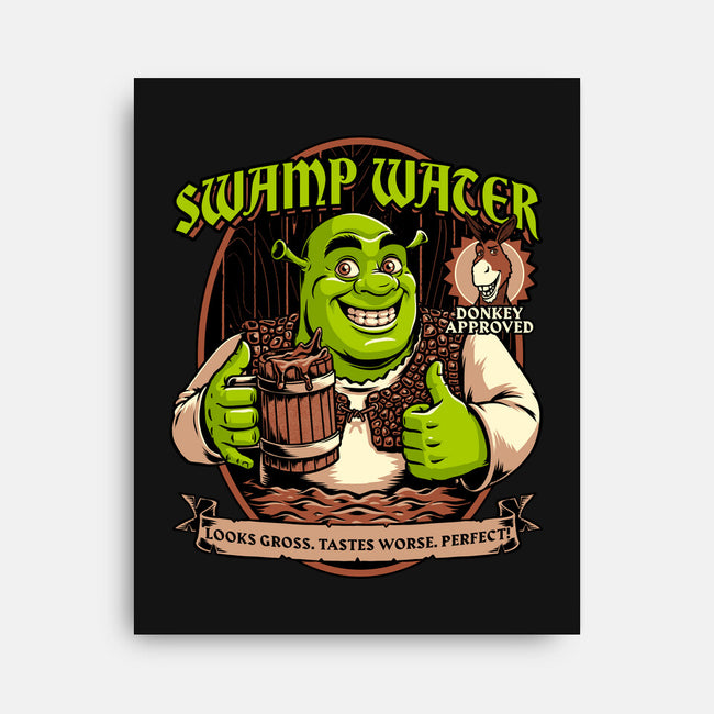 Green Ogre Drink-None-Stretched-Canvas-Studio Mootant