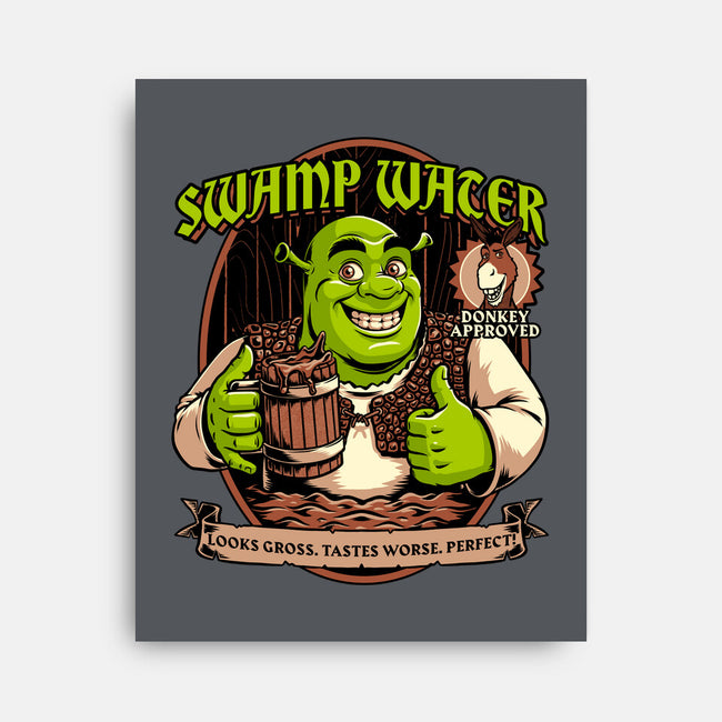 Green Ogre Drink-None-Stretched-Canvas-Studio Mootant