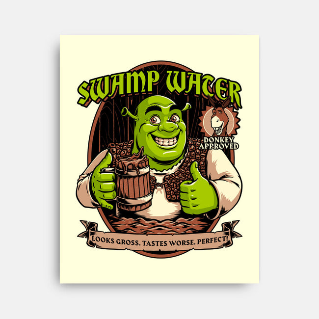 Green Ogre Drink-None-Stretched-Canvas-Studio Mootant