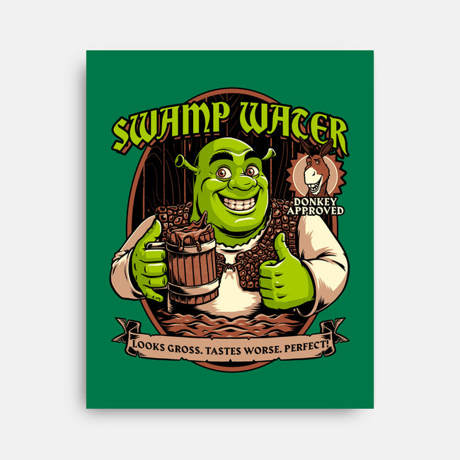Green Ogre Drink-None-Stretched-Canvas-Studio Mootant