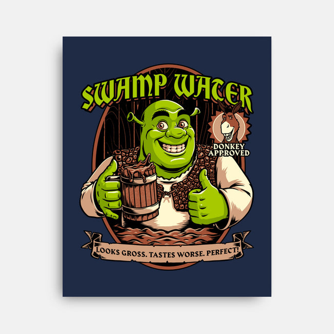 Green Ogre Drink-None-Stretched-Canvas-Studio Mootant
