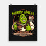 Green Ogre Drink-None-Matte-Poster-Studio Mootant