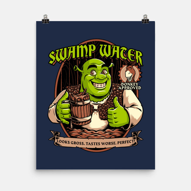 Green Ogre Drink-None-Matte-Poster-Studio Mootant