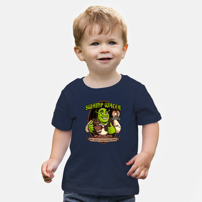 Green Ogre Drink-Baby-Basic-Tee-Studio Mootant