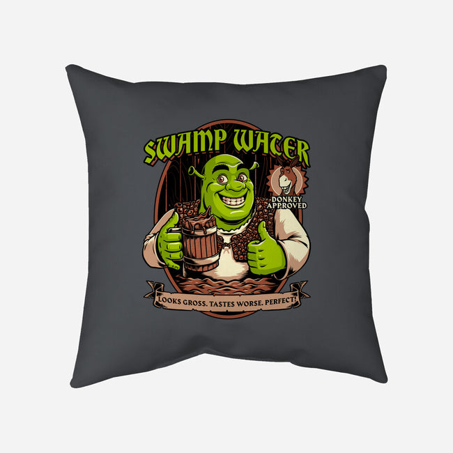 Green Ogre Drink-None-Removable Cover w Insert-Throw Pillow-Studio Mootant