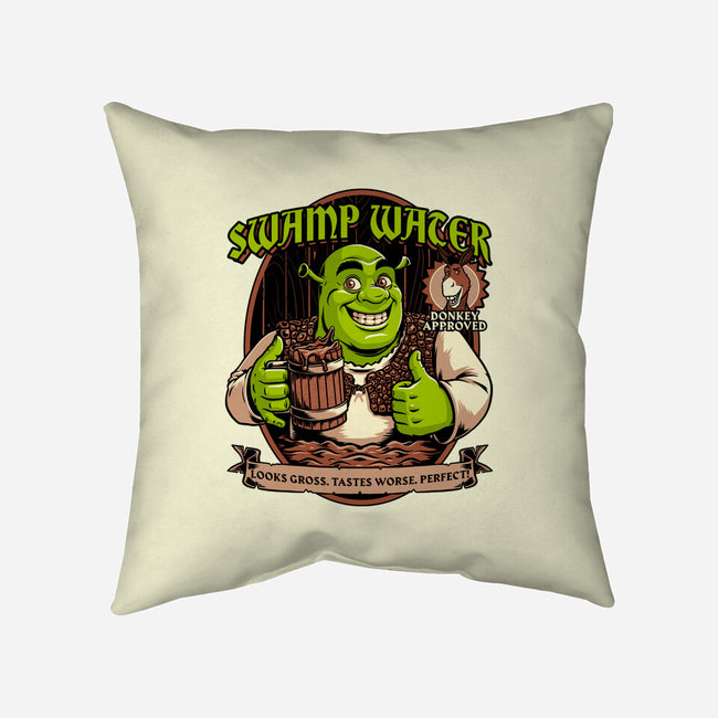 Green Ogre Drink-None-Removable Cover w Insert-Throw Pillow-Studio Mootant