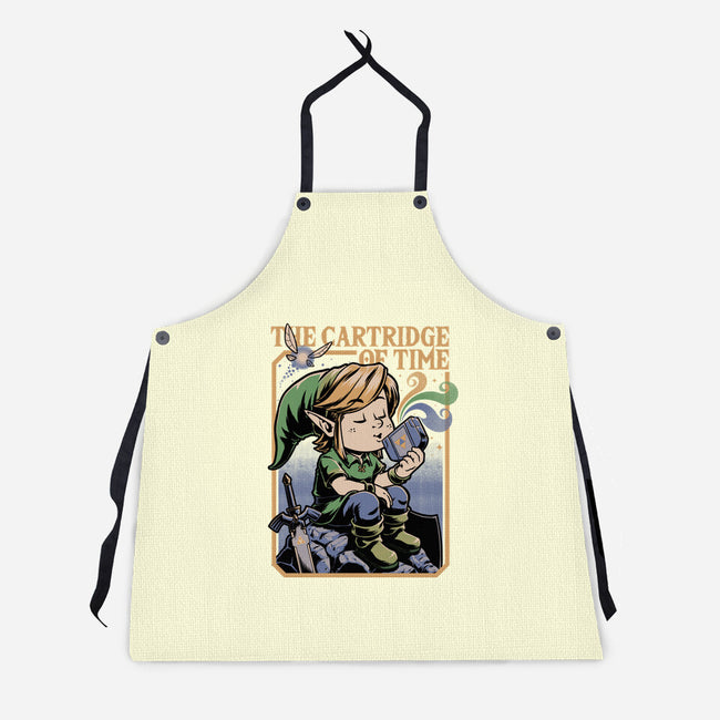 Vintage Game Music Elf-Unisex-Kitchen-Apron-Studio Mootant