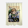 Vintage Game Music Elf-None-Polyester-Shower Curtain-Studio Mootant