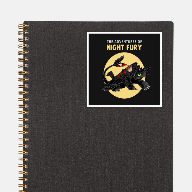 The Adventures Of Night Fury-None-Glossy-Sticker-joerawks