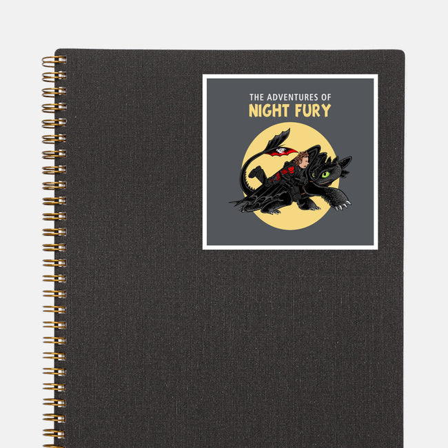 The Adventures Of Night Fury-None-Glossy-Sticker-joerawks