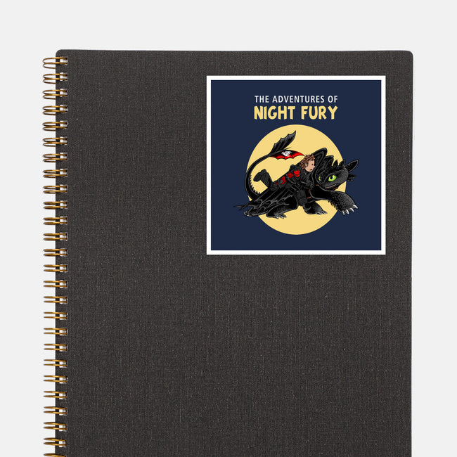 The Adventures Of Night Fury-None-Glossy-Sticker-joerawks