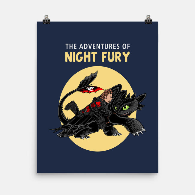The Adventures Of Night Fury-None-Matte-Poster-joerawks