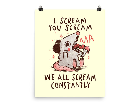 We All Scream Constantly