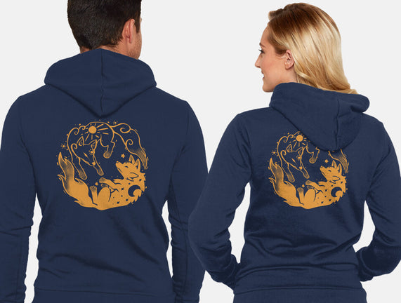 Sun And Moon Golden Wolves