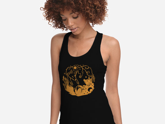 Sun And Moon Golden Wolves