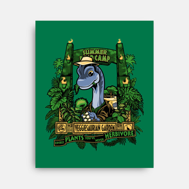 Veggiesaurian Garden-None-Stretched-Canvas-PrimePremne