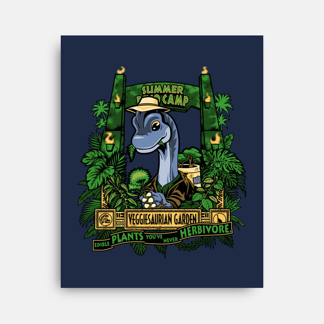 Veggiesaurian Garden-None-Stretched-Canvas-PrimePremne