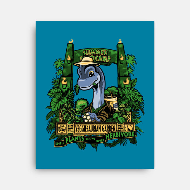 Veggiesaurian Garden-None-Stretched-Canvas-PrimePremne