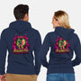 Stunning Face Painting-Unisex-Zip-Up-Sweatshirt-PrimePremne