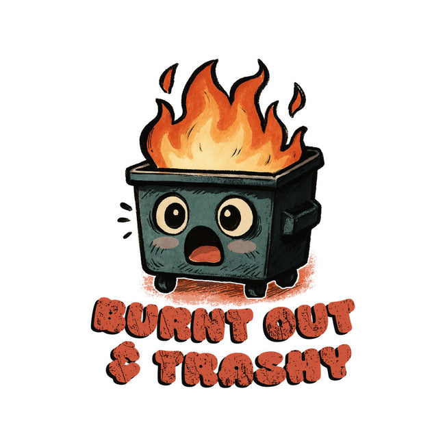 Burnt Out And Trashy-Womens-Racerback-Tank-Lorets