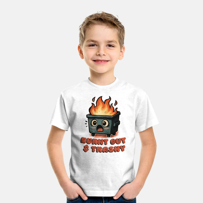 Burnt Out And Trashy-Youth-Basic-Tee-Lorets