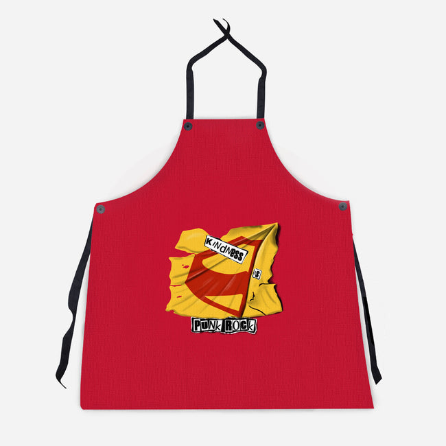 Kindness Is Punk Rock-Unisex-Kitchen-Apron-Soletine