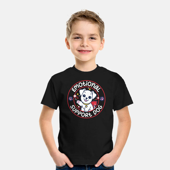 Emotional Support Dog-Youth-Basic-Tee-rocketman_art