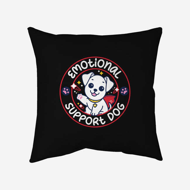 Emotional Support Dog-None-Removable Cover w Insert-Throw Pillow-rocketman_art