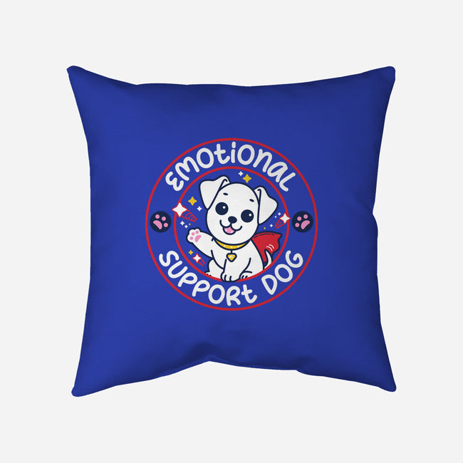 Emotional Support Dog-None-Removable Cover w Insert-Throw Pillow-rocketman_art