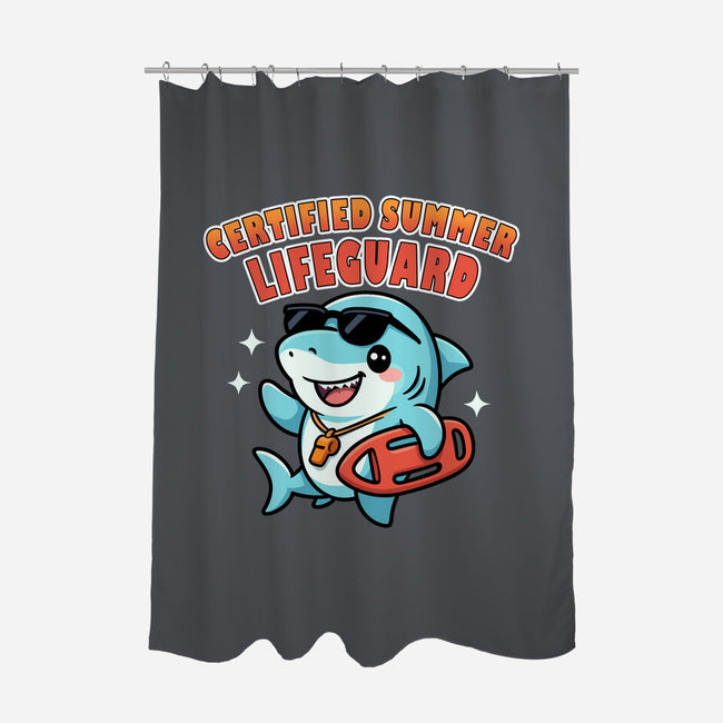 Certified Summer Lifeguard-None-Polyester-Shower Curtain-Lorets
