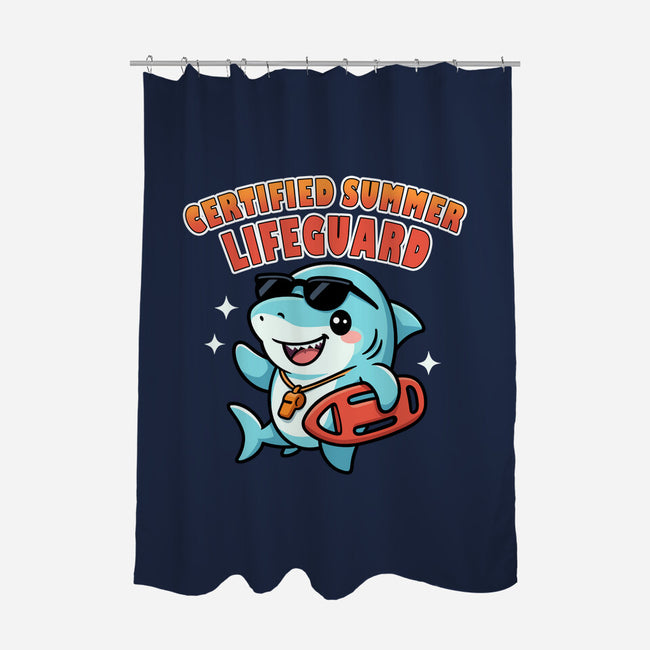 Certified Summer Lifeguard-None-Polyester-Shower Curtain-Lorets