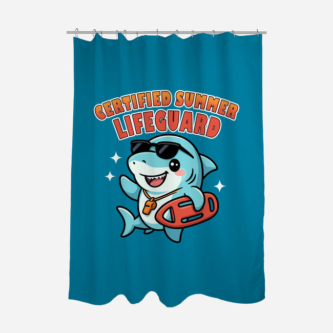 Certified Summer Lifeguard-None-Polyester-Shower Curtain-Lorets