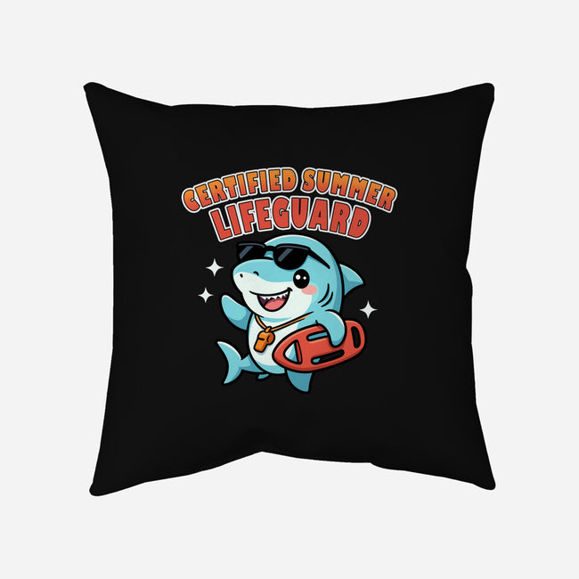 Certified Summer Lifeguard-None-Removable Cover w Insert-Throw Pillow-Lorets