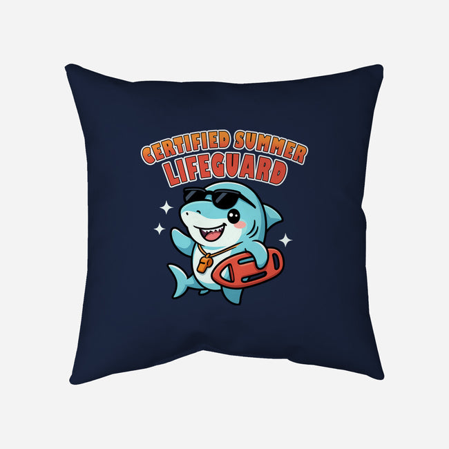 Certified Summer Lifeguard-None-Removable Cover w Insert-Throw Pillow-Lorets