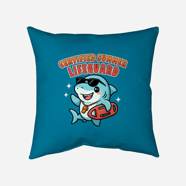 Certified Summer Lifeguard-None-Removable Cover w Insert-Throw Pillow-Lorets
