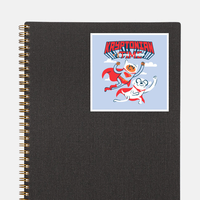 Kryptonian Time-None-Glossy-Sticker-estudiofitas